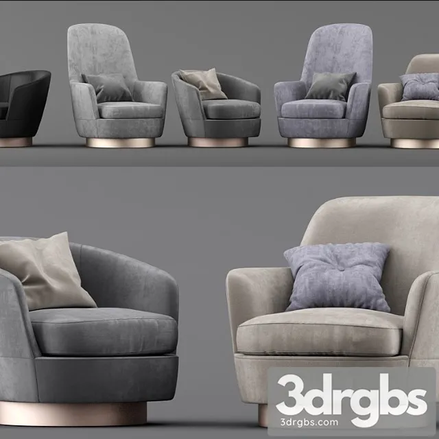 Chairs minotti jacques 3D Model Download Chairs minotti jacques 3D Model Download