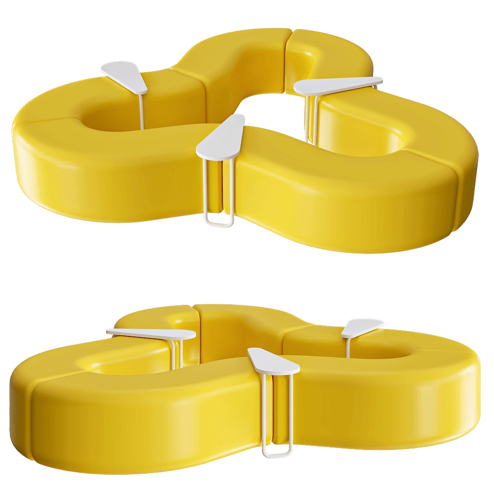 Chairs & More – Garden bench Churros 3D Model Chairs & More – Garden bench Churros 3D Model