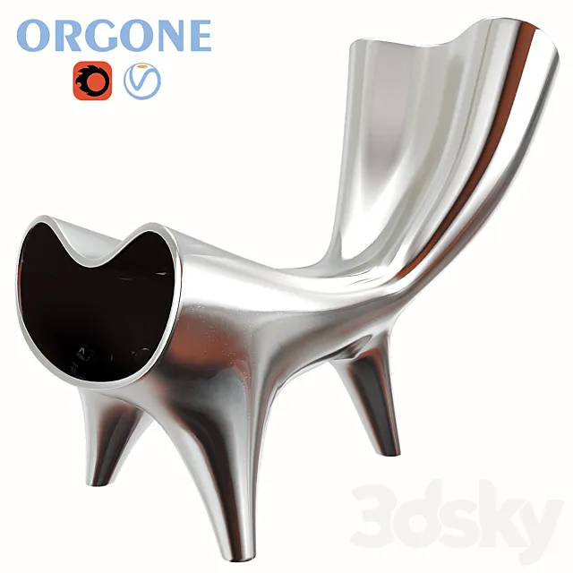 chairs ORGONE and ALU-FELT 3DModel