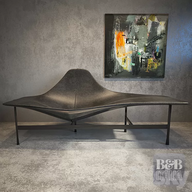 Chaise B & B Italia Terminal 1 - LT1 Plus Picture 3D Model - 3DSKY ...