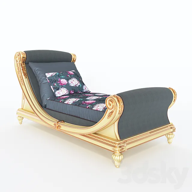 Chaise lounge 6630 RIVA MOBILI D’ARTE 3DModel Chaise lounge 6630 RIVA MOBILI D’ARTE 3DModel