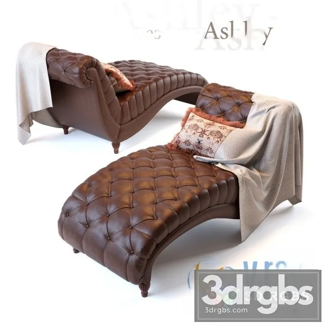 Chaise Lounge Ashley 3D Model Download