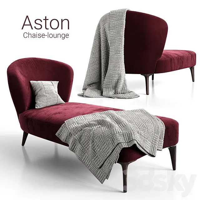 Chaise-lounge Minotti Aston 3D Model Chaise-lounge Minotti Aston 3D Model