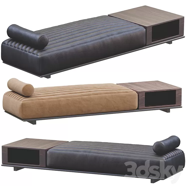 Chaise lounge roger by minotti 3D Model Chaise lounge roger by minotti 3D Model