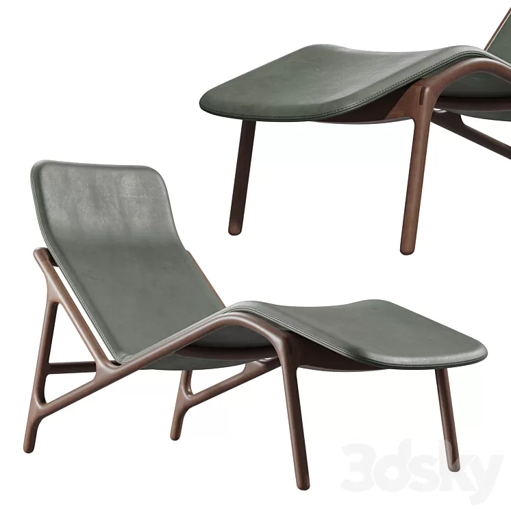 “Chaise lounge Woak “”MARSHALL””” 3D Model “Chaise lounge Woak “”MARSHALL””” 3D Model
