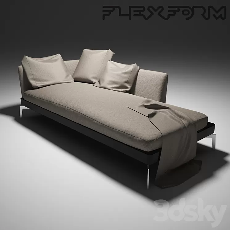Chaiselongue Flexform Feel Good 3D Model