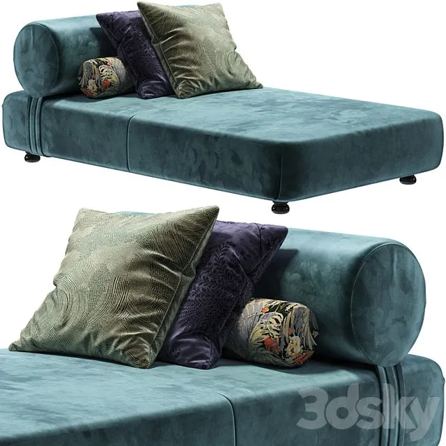 Chaises longues Moroso Mezze 3D Model Chaises longues Moroso Mezze 3D Model