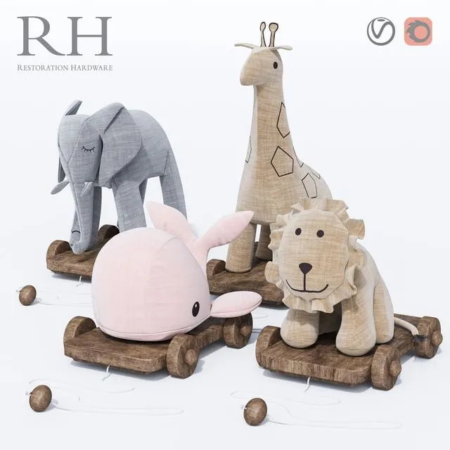 Chambray Pull Toy RH 3D Model