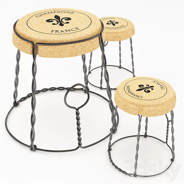 Champagne France 3D Model Champagne France 3D Model