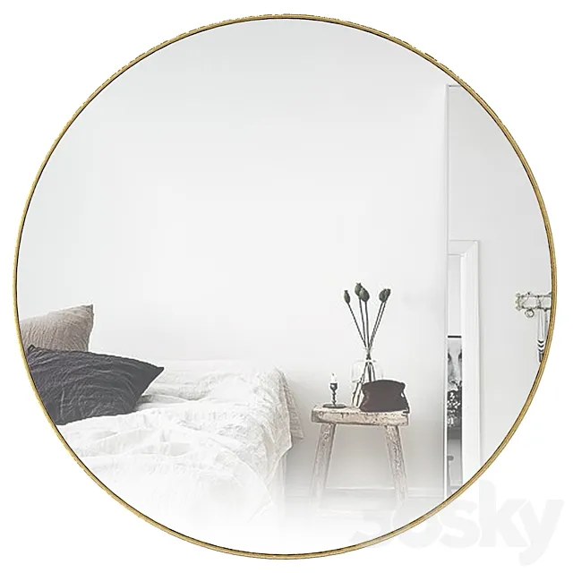 Champagne Mirror 120 cm TY982-1 3D Model