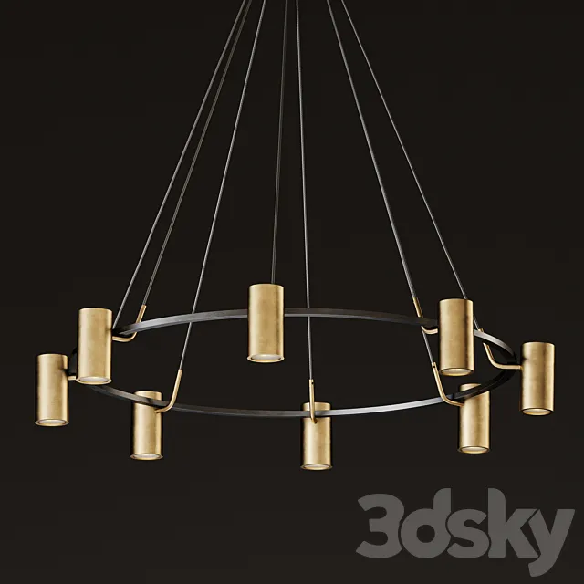 CHAMPEAUX ROUND CHANDELIER 3DModel
