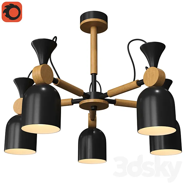 Chandelier 60055 Monte Collection by NB Light 3D Model Chandelier 60055 Monte Collection by NB Light 3D Model