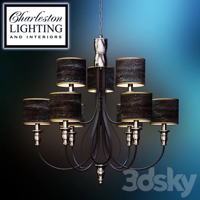 Chandelier _ Charleston lighting _ 008463 3D Model Chandelier _ Charleston lighting _ 008463 3D Model