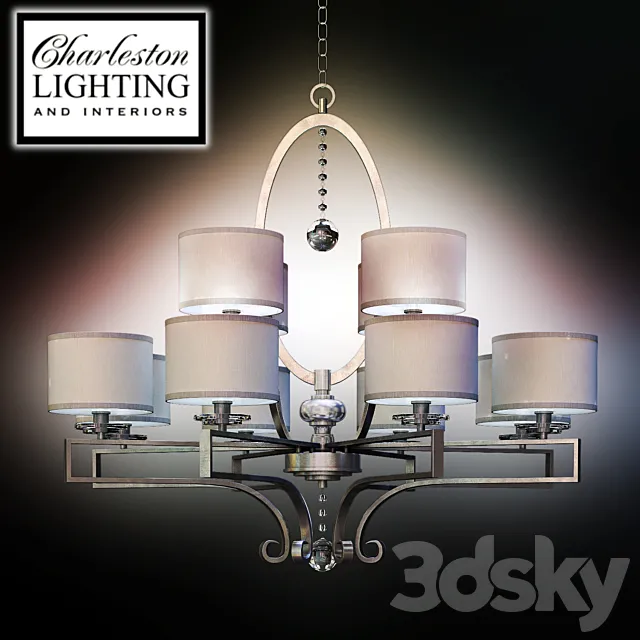 Chandelier _ Charleston lighting _ 259954 3D Model Chandelier _ Charleston lighting _ 259954 3D Model