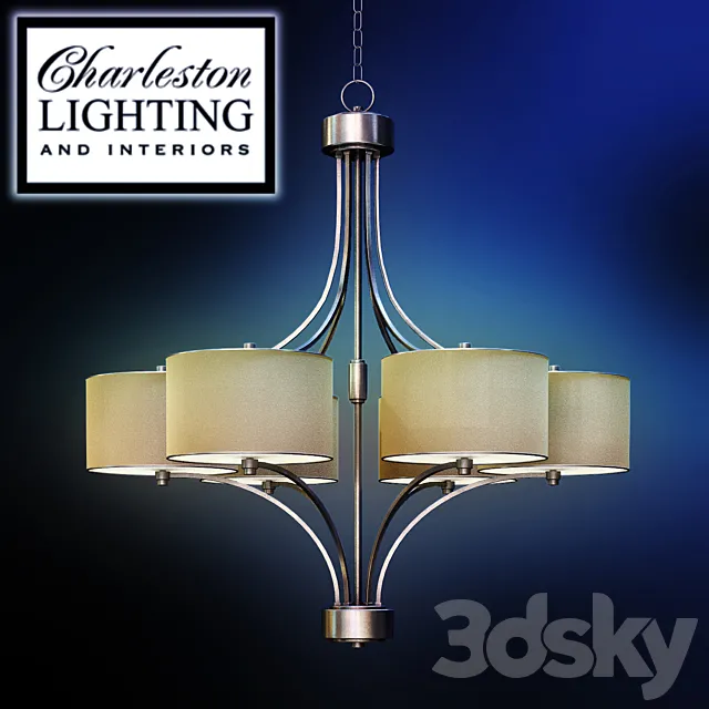 Chandelier _ Charleston lighting _ 349762 3D Model Chandelier _ Charleston lighting _ 349762 3D Model