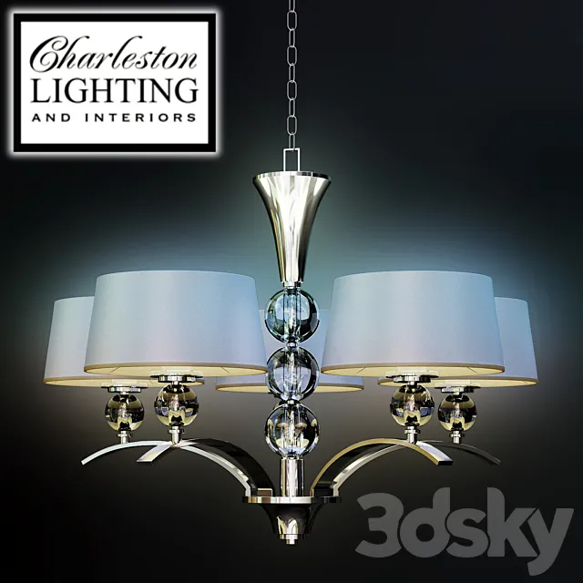 Chandelier _ Charleston lighting_487602 3D Model Chandelier _ Charleston lighting_487602 3D Model
