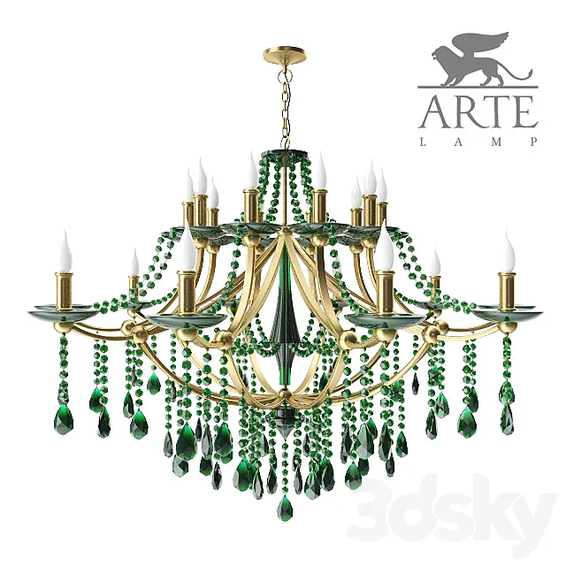 Chandelier A3447PP-2YT ARTE 3DModel