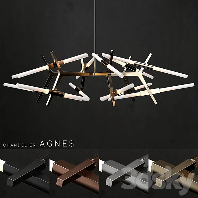 Chandelier agnes 24 lights 3DModel