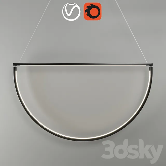 Chandelier AlexAllen Studio Chord 48 ” 3D Model