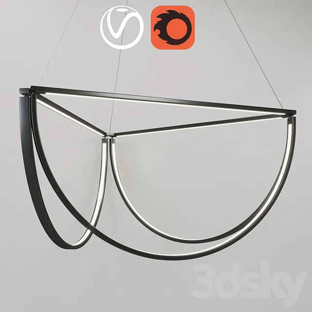 Chandelier AlexAllen Studio Chord Cluster 48 ” 3DModel