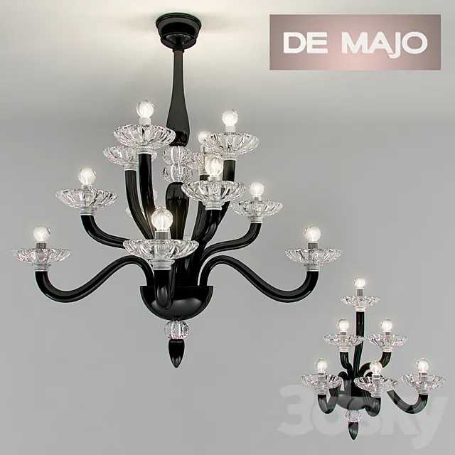 chandelier and sconces “de majo” 3D Model chandelier and sconces “de majo” 3D Model