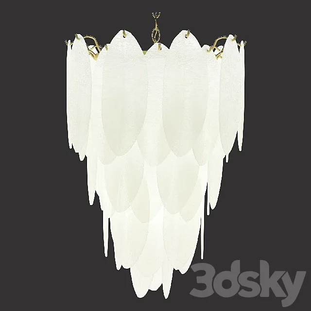 Chandelier Angel Style Italian Murano Glass 3DModel Chandelier Angel Style Italian Murano Glass 3DModel