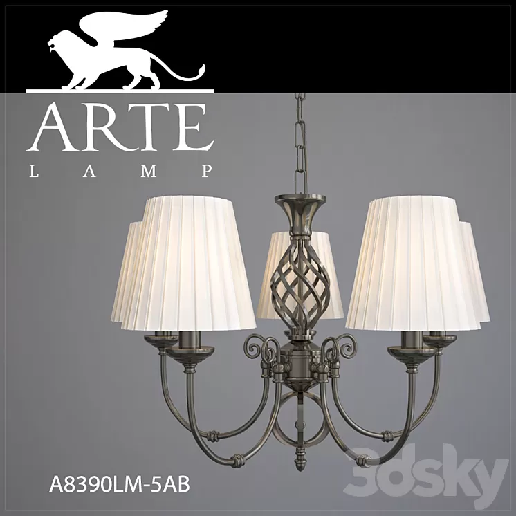 Chandelier ARTE LAMP A8390LM-5AB 3D Model Chandelier ARTE LAMP A8390LM-5AB 3D Model