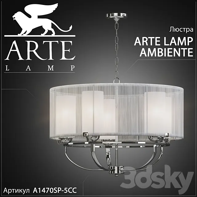 Chandelier Arte lamp Ambiente A1470SP-5CC 3D Model Chandelier Arte lamp Ambiente A1470SP-5CC 3D Model