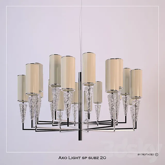 chandelier Axo Light sp subz 20 3DModel chandelier Axo Light sp subz 20 3DModel
