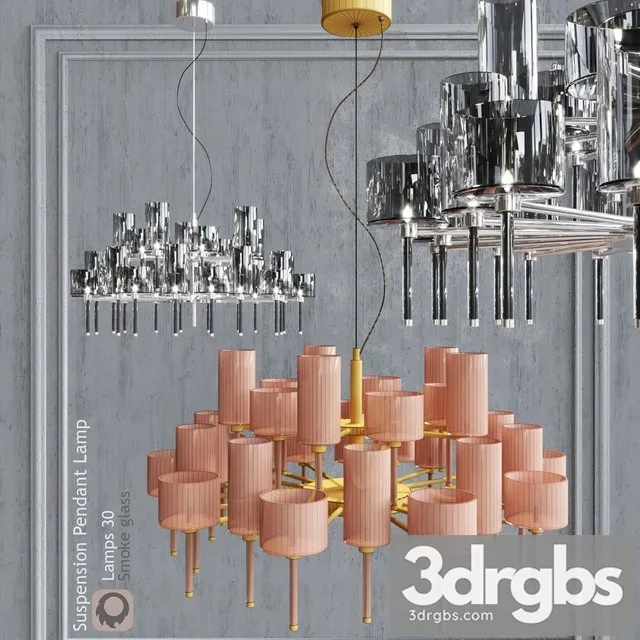 Chandelier AXO Light Spillray SP Lamps 3D Model Download