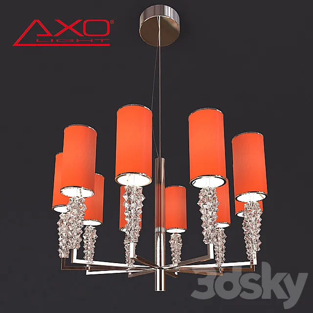 Chandelier Axo Light Subzero SP SUBZ 10 3DModel Chandelier Axo Light Subzero SP SUBZ 10 3DModel