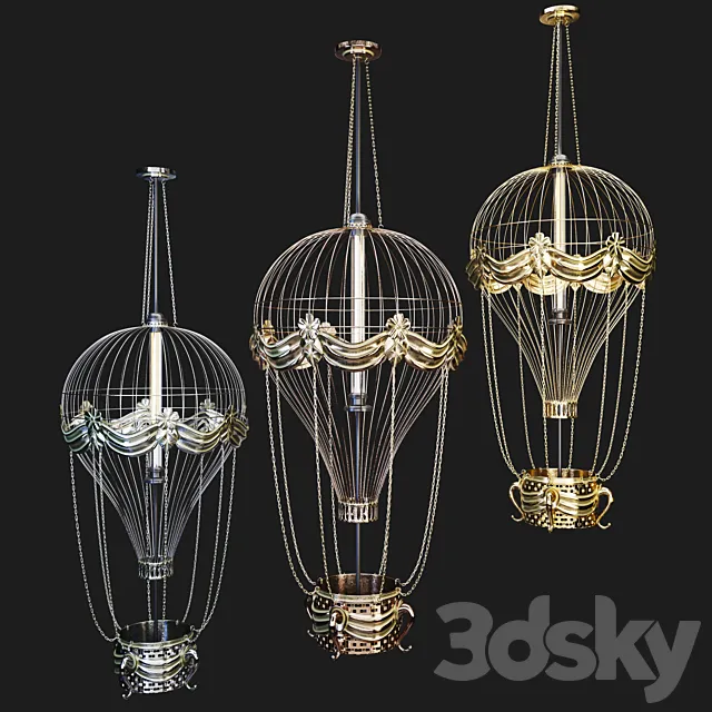 Chandelier “Balloon” 3D Model Chandelier “Balloon” 3D Model