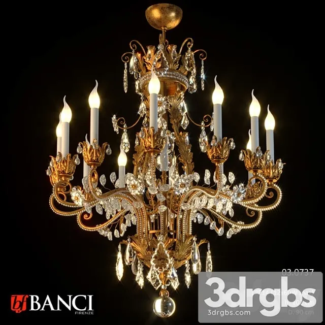 Chandelier banci firenze 03.0737 3D Model Download