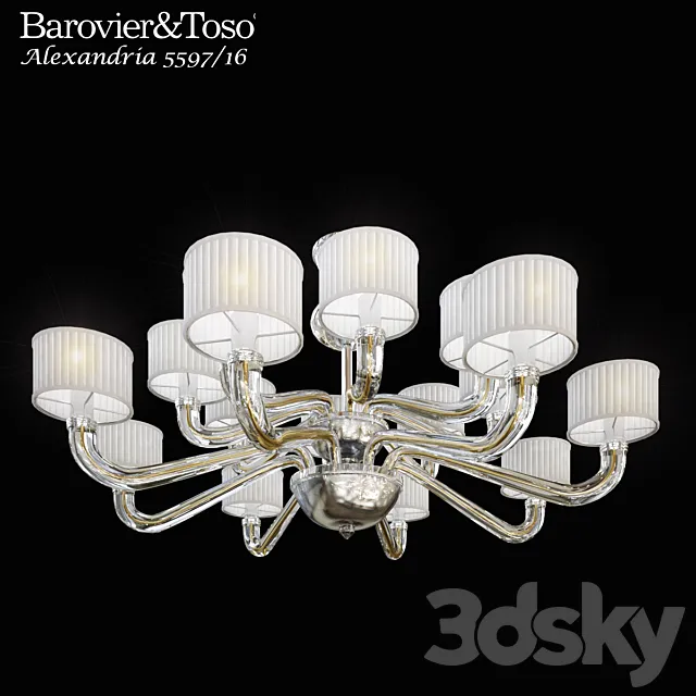 chandelier Barovier & Toso Alexandria 5597_0816 3DModel chandelier Barovier & Toso Alexandria 5597_0816 3DModel