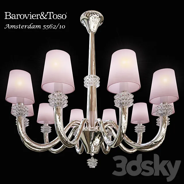 chandelier Barovier & Toso Amsterdam 5562_10 3DModel chandelier Barovier & Toso Amsterdam 5562_10 3DModel