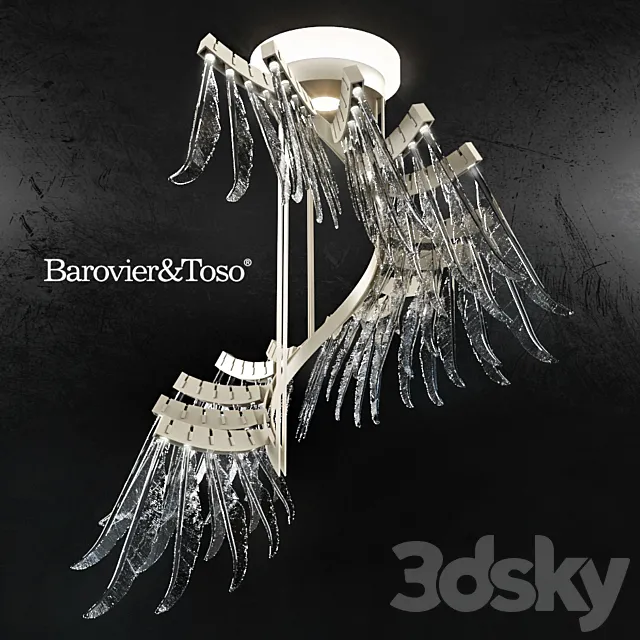 Chandelier Barovier & Toso Angel 7248 3D Model Chandelier Barovier & Toso Angel 7248 3D Model