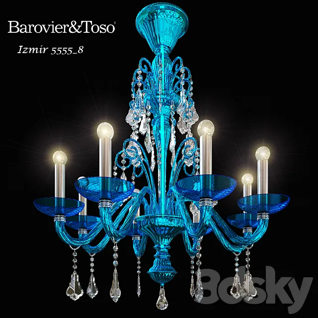 chandelier Barovier & Toso Izmir 5555_8 3D Model chandelier Barovier & Toso Izmir 5555_8 3D Model