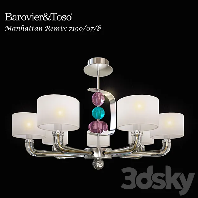 Chandelier Barovier & Toso Manhattan Remix 7190_07 _ b 3DModel Chandelier Barovier & Toso Manhattan Remix 7190_07 _ b 3DModel