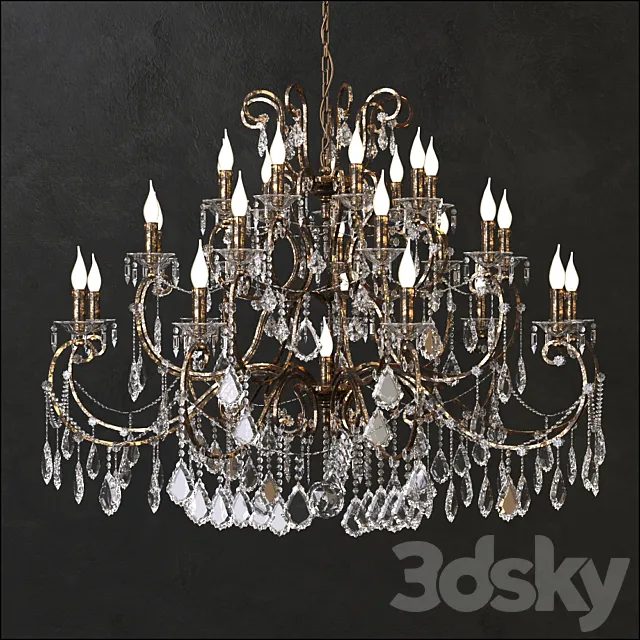 Chandelier BEBY GROUP 3DModel Chandelier BEBY GROUP 3DModel