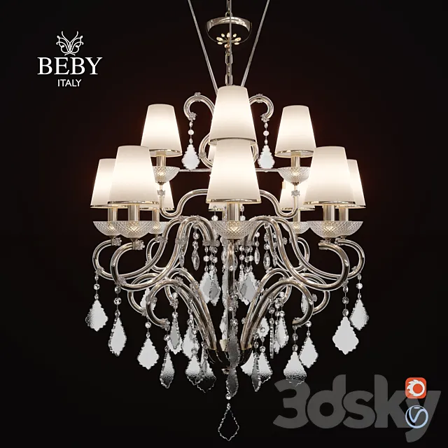 Chandelier Beby Group Il Nuovo Vintage 6104 3DModel Chandelier Beby Group Il Nuovo Vintage 6104 3DModel