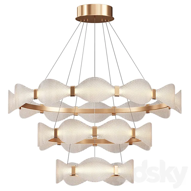 Chandelier BERTINA Lampatron 3D Model Chandelier BERTINA Lampatron 3D Model