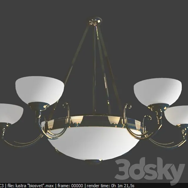 Chandelier Biosvet 3D Model Chandelier Biosvet 3D Model