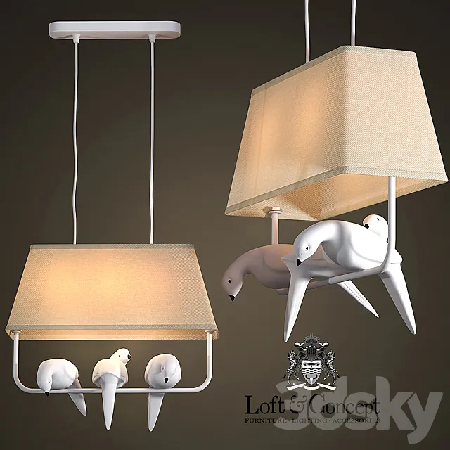 Chandelier Bird Chandelier 3 3DModel Chandelier Bird Chandelier 3 3DModel