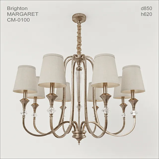 chandelier Brighton MARGARET CM-0100 3DModel chandelier Brighton MARGARET CM-0100 3DModel