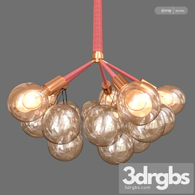 Chandelier bubble glass by romatti 3D Model Download