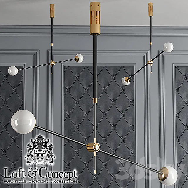 Chandelier Bullarum Si-2 Chandelier 3D Model Chandelier Bullarum Si-2 Chandelier 3D Model