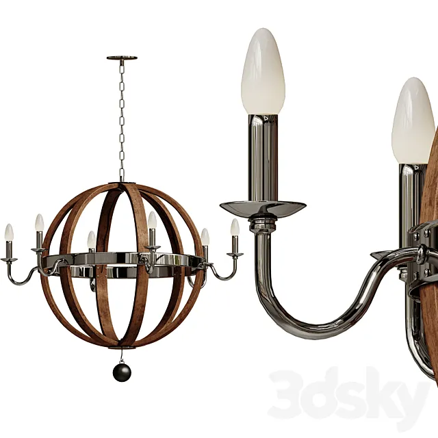 Chandelier Burrel 3D Model