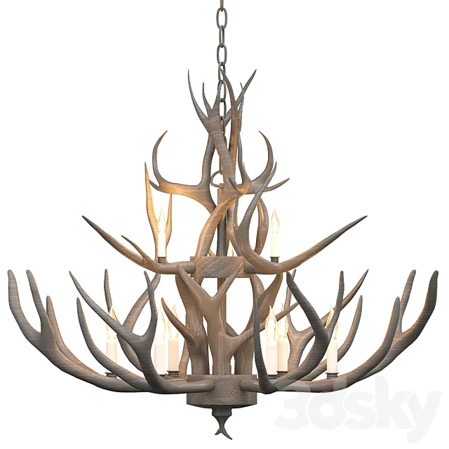 Chandelier by CANDELA_12 3D Model