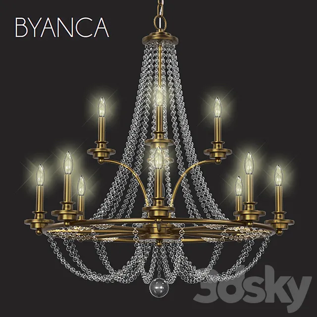 Chandelier Byanca 1-8352-12-121 3DModel Chandelier Byanca 1-8352-12-121 3DModel