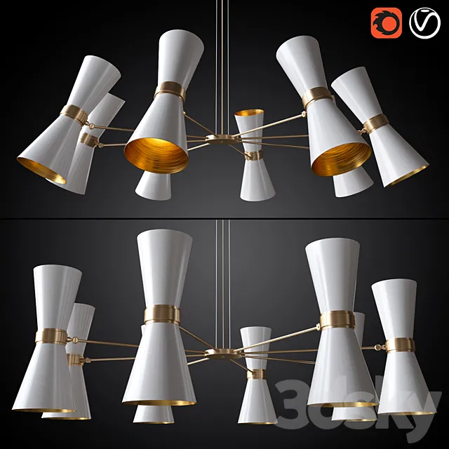 Chandelier CAIRO MULLAN 3DModel Chandelier CAIRO MULLAN 3DModel